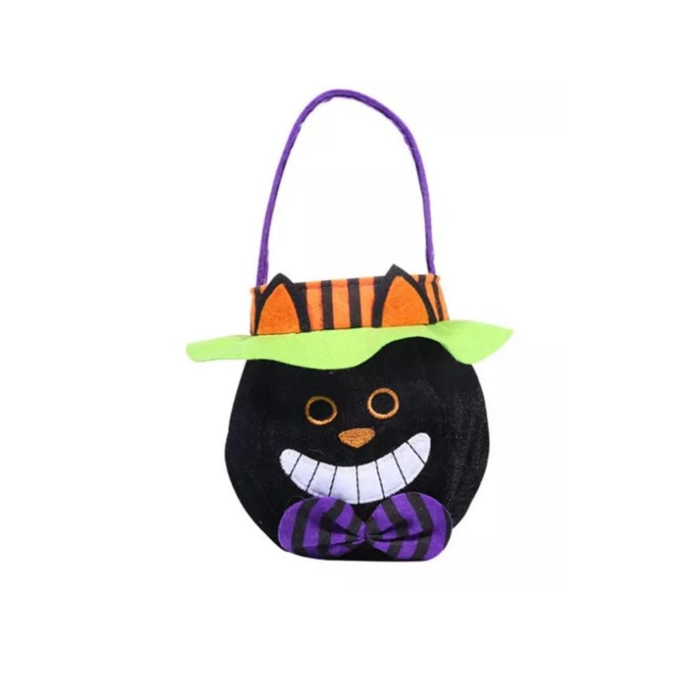 Trick Or Treat Bag Decorative Candy Halloween Gift Bag Cat Witch